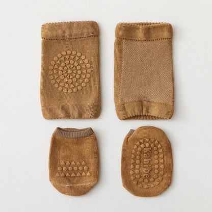 Summer Kid's Knee Pads Floor Socks Set