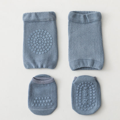 Summer Kid's Knee Pads Floor Socks Set
