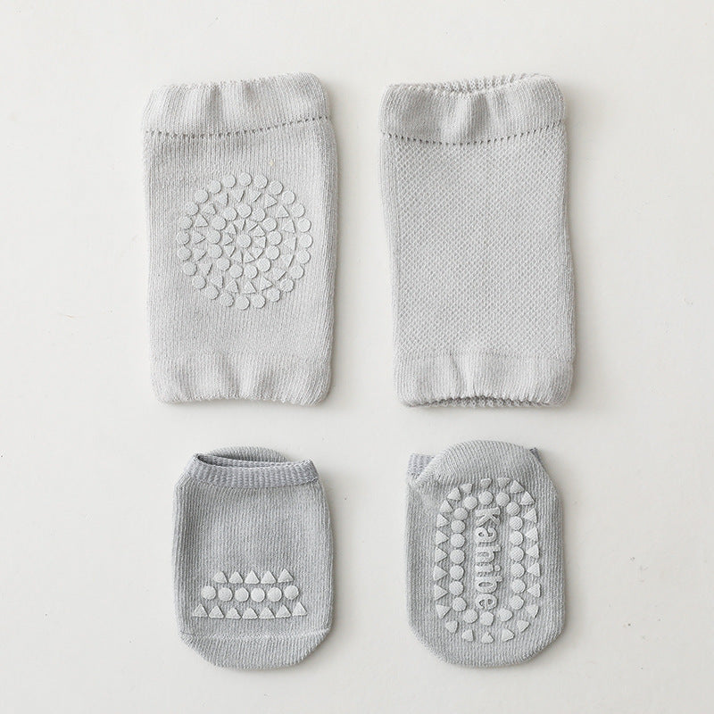 Summer Kid's Knee Pads Floor Socks Set