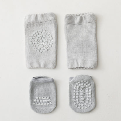 Summer Kid's Knee Pads Floor Socks Set