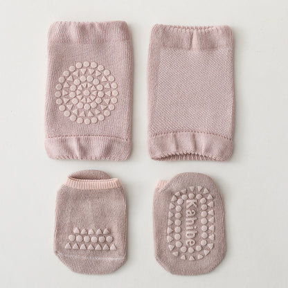 Summer Kid's Knee Pads Floor Socks Set