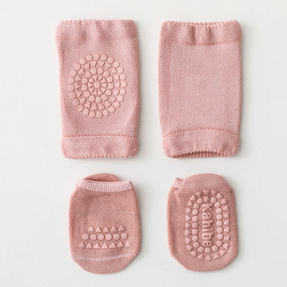 Summer Kid's Knee Pads Floor Socks Set