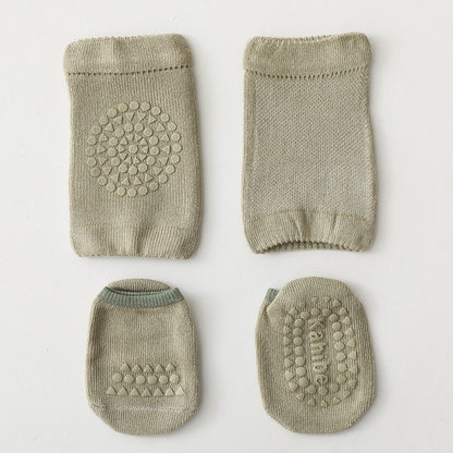 Summer Kid's Knee Pads Floor Socks Set
